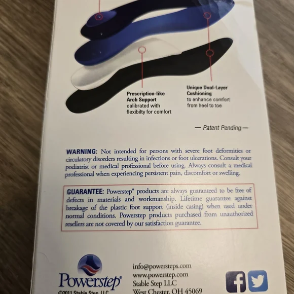 ProTech Full Length Orthotic Supports - Black and Blue - Picture 8 of 9